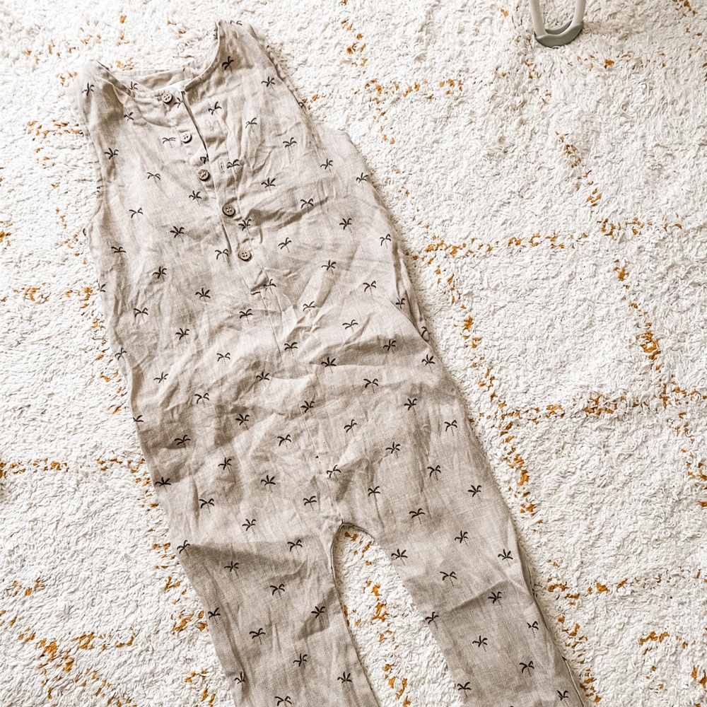 Rylee & Cru Linen Tank Romper
